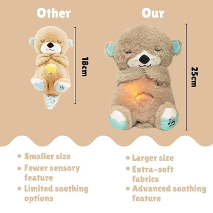 Musical Sleeping Teddy Bear with Glowing Heart – Soothing Sound & Light