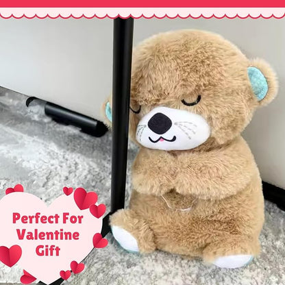 Musical Sleeping Teddy Bear with Glowing Heart – Soothing Sound & Light