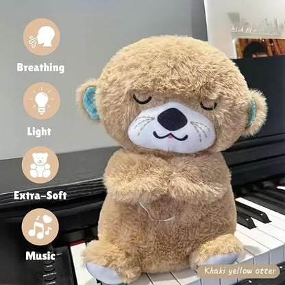 Musical Sleeping Teddy Bear with Glowing Heart – Soothing Sound & Light